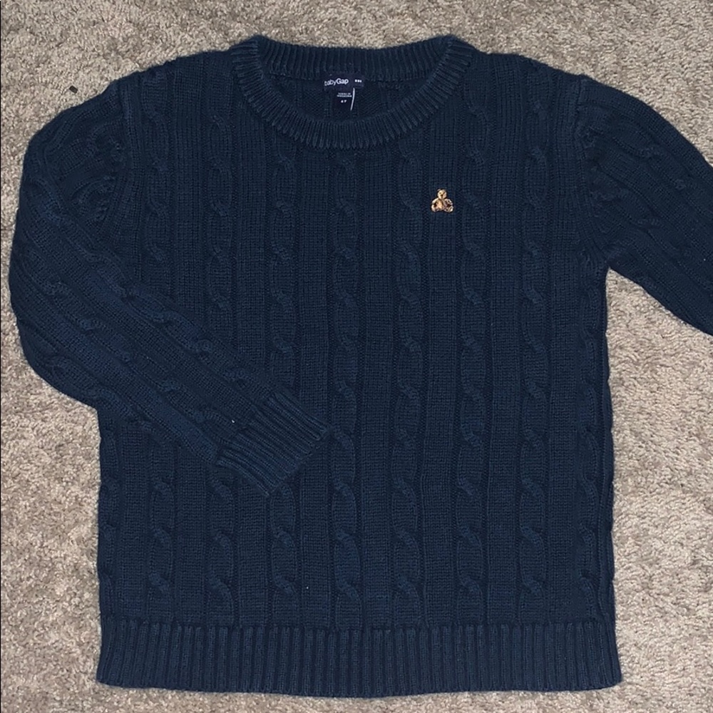 Baby GAP navy blue crew neck sweater